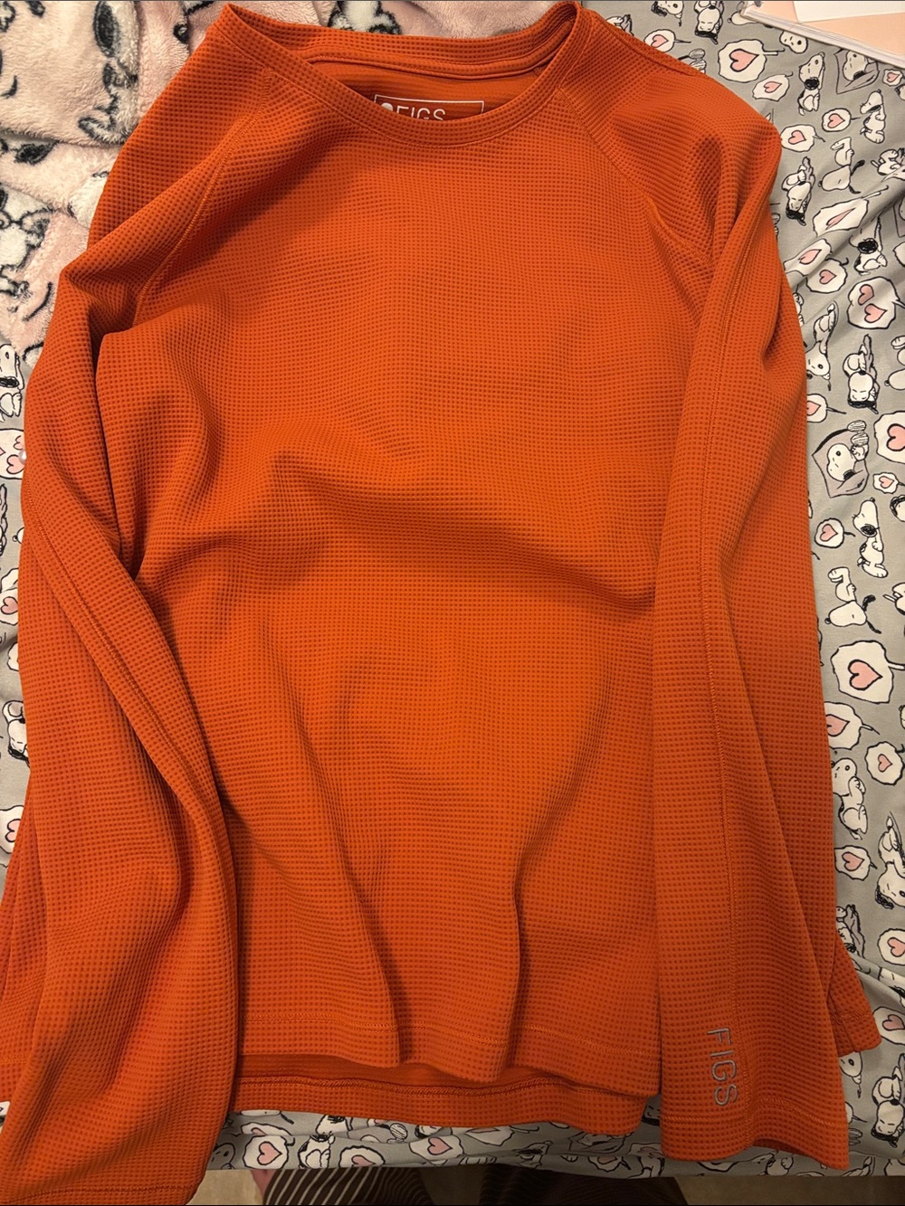 Figs Waffle Long-Sleeve Underscrub Size XL